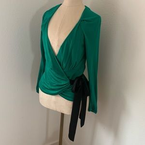 Diane von Furstenberg Wrap Blouse